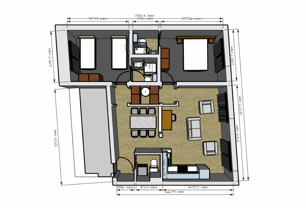 Floorplan layout option two